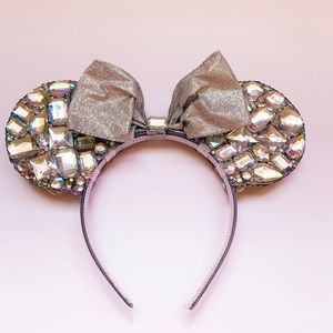 Sparkly diamond crystal Minnie ears